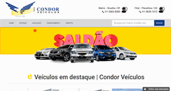 Desktop Screenshot of condorveiculos.com.br