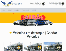 Tablet Screenshot of condorveiculos.com.br